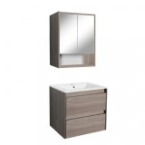 Mobilier complet de baie Porto 60 &icirc;n culoarea ulmului Rauna