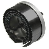 Set freze tip carota 60-95 mm, 5 piese, adancime 30 mm, pentru lemn si metal