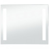 Oglindă de perete de baie cu LED, 60 x 50 cm, vidaXL