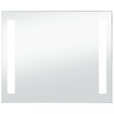 Oglindă de perete de baie cu LED, 60 x 50 cm foto