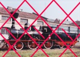 Locomotiva cu abur CFR Călugăreni fotografie color de o calitate superioară