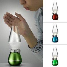 Felinar LED cu aspect retro si stingere prin suflare foto
