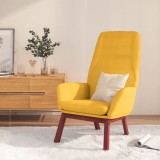 vidaXL Scaun de relaxare, galben muștar, material textil