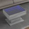 vidaXL Măsuță de cafea cu LED sonoma gri 70x50x45cm lemn prelucrat 847537