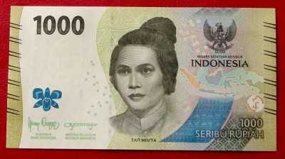 INDONESIA INDONEZIA 1,000 1000 RUPIAH 2022 New Design UNC necirculata ** foto