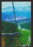 CPIB 25146 CARTE POSTALA - SINAIA. TELEFERICUL, CIRCULATA, 1975, STAMPILE, TIMBRU