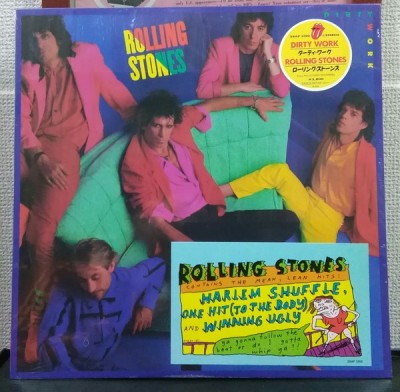 Vinil LP &amp;quot;Japan Press&amp;quot; Rolling Stones &amp;ndash; Dirty Work (EX) foto
