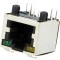 Soclu RJ12 6P6C Ecranat cu LED Aurit