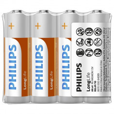 Baterii Philips LongLife AA 4-FOIL W/ STICKER foto