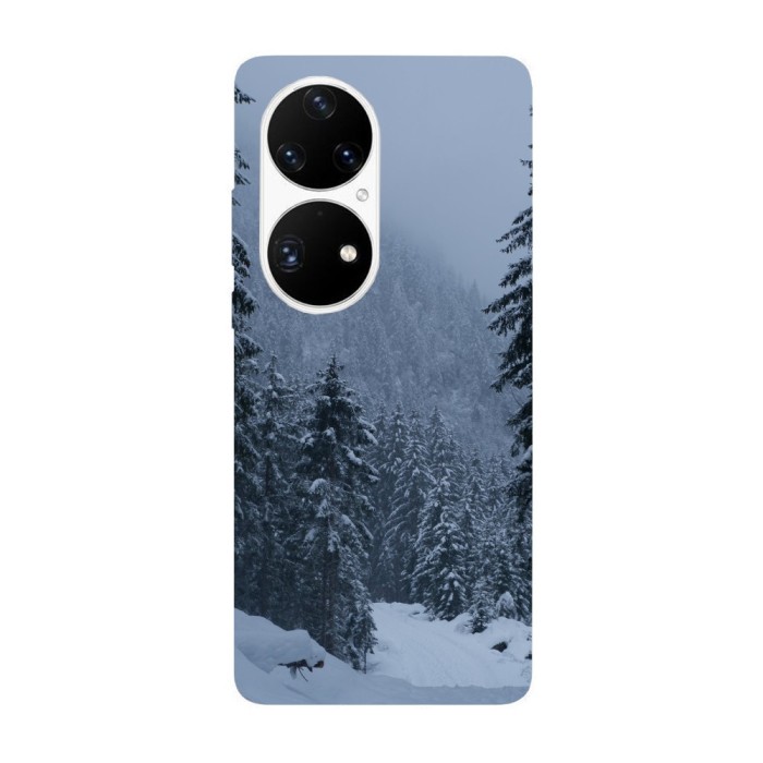 Husa compatibila cu Huawei P50 Pro model Winter forest, Silicon, TPU, Viceversa
