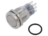Comutator acţionat prin apăsare ONPOW IP65, 16mm, NC x2 + NO x2