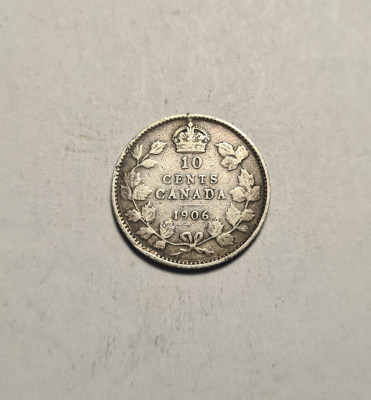 Canada 10 Cents Centi 1906 foto