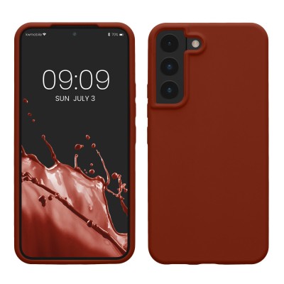 Husa Kwmobile pentru Samsung Galaxy S22, Maro, Silicon, 56756.248 foto