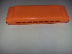 Muzicuta veche de colectie,JUCARIE VECHE MUZICUTA MINI HARMONICA,,Tp GRATUIT foto