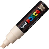 Marker UNI PC-8K 8. 0 mm, varf tesit, bej, Posca