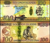INSULELE SOLOMON █ bancnota █ 100 Dollars █ 2013 █ P-36 █ semnatura 12 █ UNC