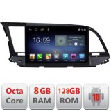 Navigatie HHyundai Elantra 2015-2018 F-581 Octa Core cu Android Radio Bluetooth Internet GPS WIFI DSP 8+128GB 4G CarStore Technology