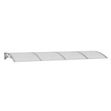 Cumpara ieftin Copertina de usa gri 350x100 cm policarbonat