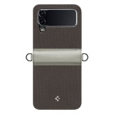 Husa pentru samsung galaxy z flip4 spigen compoty, tan
