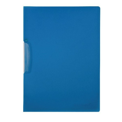 Dosar Din Plastic Cu Clema Pivotanta, Q-connect - Albastru Transparent foto