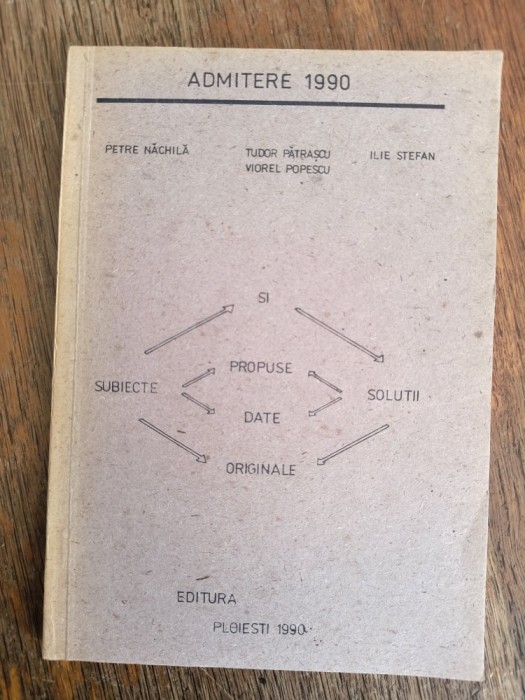 Admitere 1990 - Petre Nachila / R3P1S
