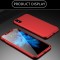 Husa Full Cover 360&deg; (fata + spate + folie sticla) iPhone X, Red