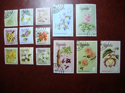 UGANDA 1969 SERIE FLORA foto