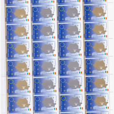 Romania 2005-Lp 1682-Coala 26 timbre-Semnarea tratatului de aderare a Rom la UE