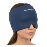 Casca cu gel rece-cald Isomedix 360&deg;, pentru relaxare, hidrogel, compresa frig/cald, gri, 23x17cm