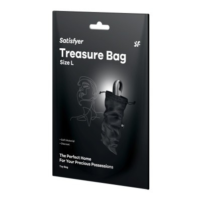 Saculet Transport Jucarii Erotice Treasure Bag, L, Negru foto