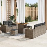 VidaXL Set de canapele pentru grădină Manual 8 pcs Gri 80 x 80 x 71 cm