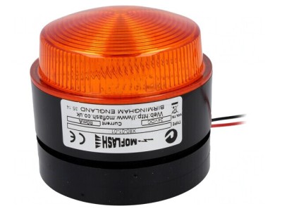 Semnalizator luminos portocaliu 24VDC IP67 foto