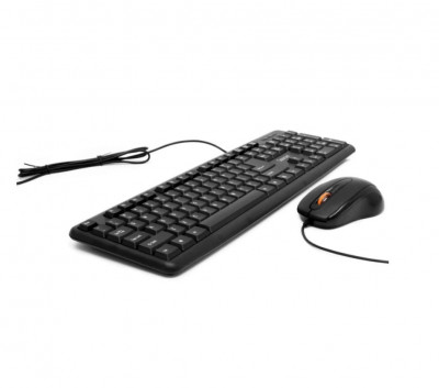 Kit Nou Tastatura + Mouse, Conexiune Usb foto