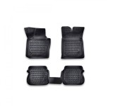 Covorase Auto Cauciuc Tip Tavita VW Caddy 2003-2020 ALM, Negre, Fata+Spate, Fixare Clipsuri/Scai, Protectie Premium