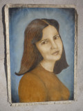 TABLOU ULEI PE PANZA FARA SASIU (J 63/43 cm), Portrete, Altul