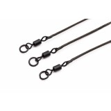 Montura Kable Leadcore Leader Ring Swivel Weed 50cm, Korda