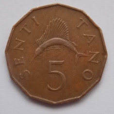 5 senti 1976 Tanzania