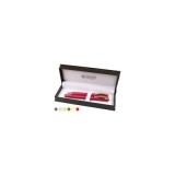 Set cadou stilou + pix Cresco Classic 830019 CL-07, corp metalic roz corai clips auriu