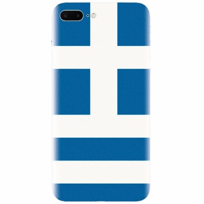 Husa silicon pentru Apple Iphone 8 Plus, Greece Flag foto