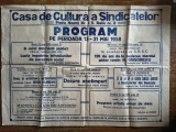 Lot 2 afise, program 13-31 mai 1958, Casa de Cultura a Sindicatelor din Piatra Neamt / CD1P