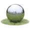 vidaXL F&acirc;nt&acirc;nă sferică de grădină cu LED-uri, 30 cm, oțel inoxidabil