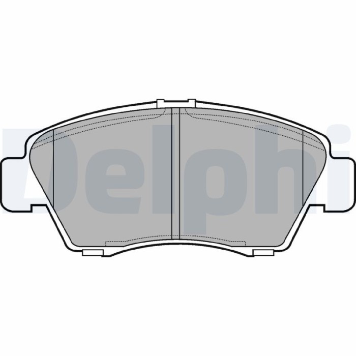 DELPHI LP809 set placute frana,frana disc