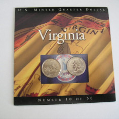 M1 C41 - Set monede - America - quarter dollar - emise in Virginia in anul 2000