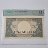 BANCNOTA UNC 1000 LEI 1941 GRADATA PMG 65 EPQ