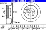 Disc frana ATE 24.0110-0316.1