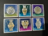 Seria Completă Bulgaria 1987 - Tezaurul Tracic de la Rogozen, Arheologie, Antichități, Vase din Argint și Aur, Istorie Veche, 6v - Ștampilate -A333