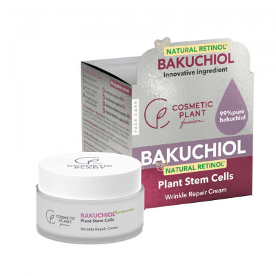 Wrinkle Repair Cream cu 99% Bakuchiol pur (Natural Retinol*) și Celule Stem din Plante 50 mililitri Cosmetic Plant foto