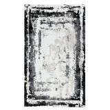 Covor modern Rose 897, negru, 200 x 300 cm