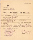 A765 Carte de alegător, Rom&acirc;nia, 1932