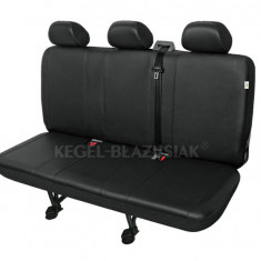 Husa bancheta microbuz 3 locuri din piele ecologica pentru Jumper Jumpy Fiat Ducato Scudo Ford Transit Iveco daily Sprinter Vito Nissan Opel Movano Vi